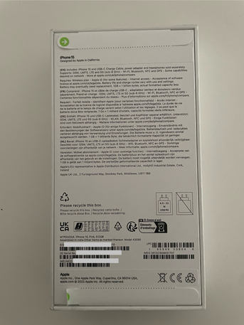 Riyadh, Mobile Phones, SAR 3200,  Iphone 15 512gb Pink &ndash; Brand New, Sealed &ndash;