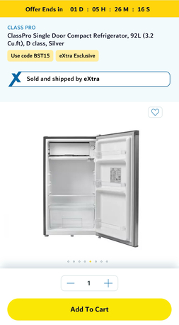 Jubail, Appliances, SAR 300,  Class Pro Single Door Refrigerator