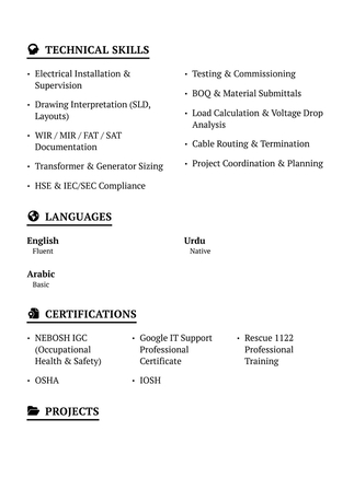 Riyadh, Job Seekers, Electrical Engineer ,+5 Years Experience