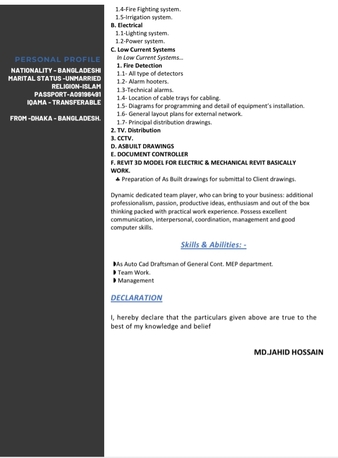 Riyadh, Job Seekers, MEP DRAFTSMAN