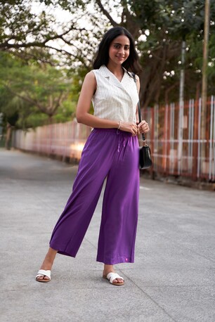 Mumbai, Clothing & Accessories, INR 649,  Wide Leg Palazzos For Women | Twin Birds Fashion