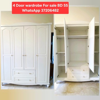 Riffa, Furniture, BHD 55,  ✅️ 4 Door Wardrobe For Sale In Good Condition With Delivery