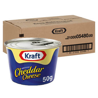 Dubai, Food, AED 356,  Kraft Processed Cheddar Cheese Can 50g