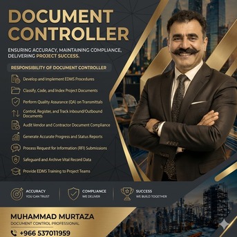 Riyadh, Job Seekers, Document Controller &ndash; Aconex / EDMS / IT Support- 0537011959