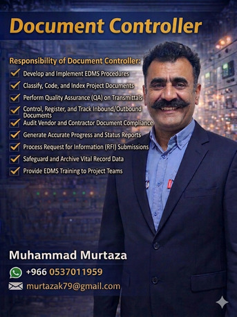 Riyadh, Job Seekers, Senior Document Controller / IT Support- 0537011959