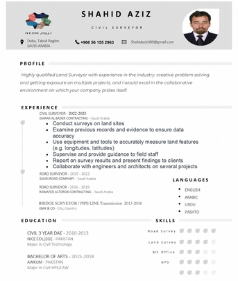 Riyadh, Job Seekers, CIVIL SURVEYOR