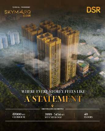 Hyderabad, Real Estate For Sale, INR 5000000,  Apartments For Sale In Gachibowli | DSR Skymarq