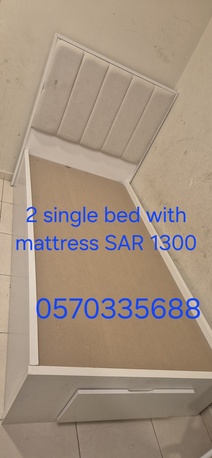 Khobar, Furniture, SAR 1550,  2 Wooden And 2 Steel Bad With Mattress For Sale