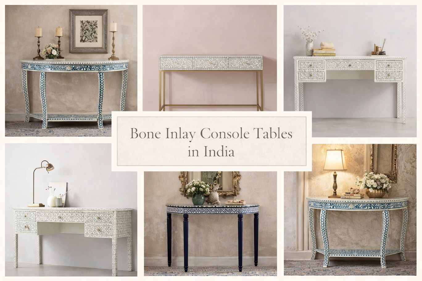 Mumbai, Fashion & Design, Bone Inlay Console Tables In India: Bring Home Exquisite Artisan Elegance