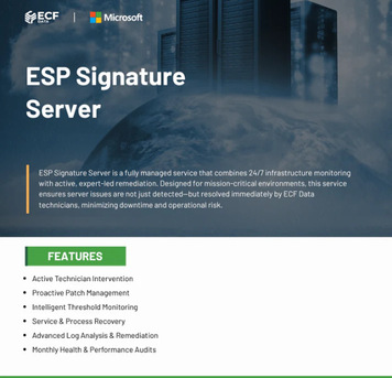 New York, Software Development, ESP Signature Server From ECF Cloud Solution Store
