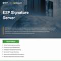 ESP Signature Server From ECF Cloud Solution Store