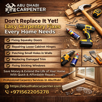 Abu Dhabi, Household, Don&rsquo;t Replace It Yet! Easy Carpentry Fixes Every Home Needs