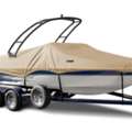 USD 1109,  Eevelle Sunbrella BOAT COVER For V-HULL With Modern Arch Wake & Ski Tower