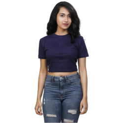 Bangalore, Wholesale Products, Women&rsquo;s Cotton Crop Top | 100% Super Combed Cotton Plain Basic Slim Fit