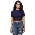 Women&rsquo;s Cotton Crop Top | 100% Super Combed Cotton Plain Basic Slim Fit