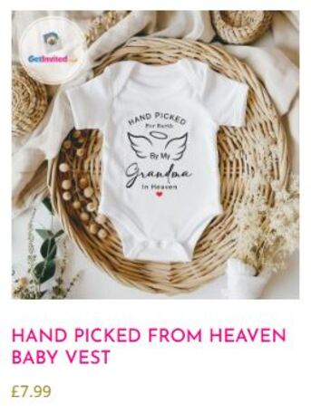 London, Clothing & Accessories, Personalised Baby Vest For Pregnancy Announcements Moments UK