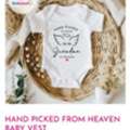 Personalised Baby Vest For Pregnancy Announcements Moments UK