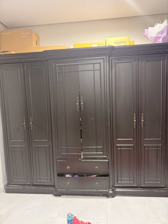 Khobar, Furniture, SAR 1100,  Complete Bedroom Set For Sale &ndash; Wardrobe + Dresser + 2 Side Tables