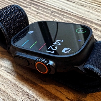 Hoora, Mobile Phones, BHD 258,  Apple Watch Ultra 3 Latest Model Natural Titanium Black And Silver Colour New Just 20 Days