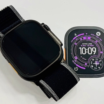 Hoora, Mobile Phones, BHD 258,  Apple Watch Ultra 3 Latest Model Natural Titanium Black And Silver Colour New Just 20 Days