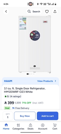 Al Malaz, Appliances, SAR 250,  Haam Single Door Fridge (refrigerator) - Free Delivery Available All Over Riyadh