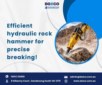 Melbourne, Construction, Efficient Hydraulic Rock Hammer For Faster And Cleaner Breaking