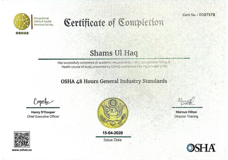 Jubail, Job Seekers, Aramco Approved HSE Officer With 5 Years Experience Available