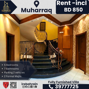 Galali, Villas, BHD 850,  Furnished,  Luxury Fully Furnished Villa With Private Pool &ndash; Galali, Muharraq | BD 850/-