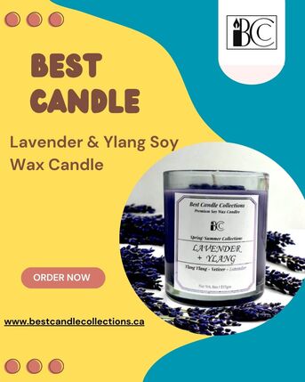 Toronto, Household Items, CAD 20,  Order Lavender & Ylang Soy Wax Candle Online