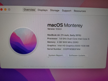 Hara, Computers, SAR 1500,  Macbook Air 2015 Model Fresh Condition