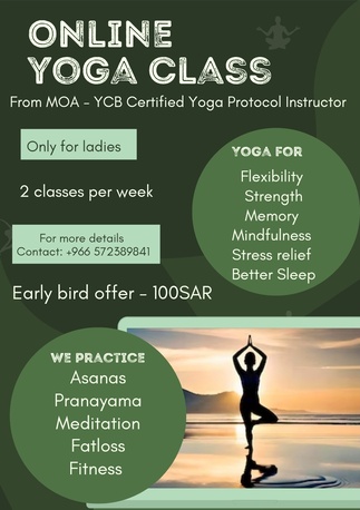 Riyadh, Lessons Offered, Yoga Classes For Ladies And Kids