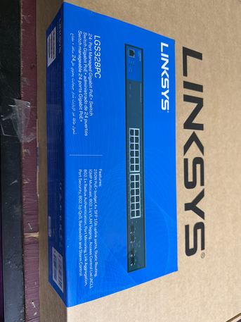 Sulai, Computers, SAR 800,  Linksys Network Switch, 24 Port Managed Gigabit PoE+ Switch, With 4 1G SFP Uplinks, 250W