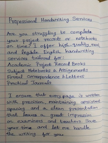 Jeddah, Writing, Professional Handwriting Services For Students & Professionals