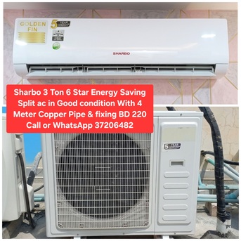 Manama, Air Conditioners, BHD 220,  ✅️ Sharbo 3 Ton 6 Star Energy Saving Split Ac For Sale In Good Condition With Fixing
