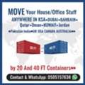 CONTAINERS 20 & 40 FT For HOME MOVING REMOVALS►DOOR TO DOOR WORLDWIDE CARGO► 0505157638..;