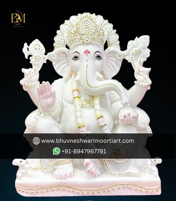 Jaipur, Collectibles, INR 49799,  Trusted Marble Ganesh Statue Maker In Jaipur Since 1985