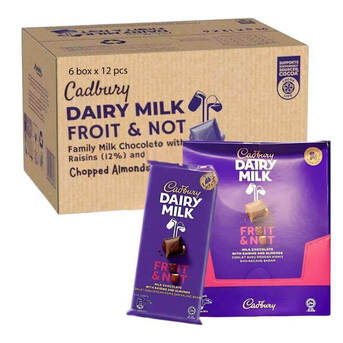 Dubai, Food, AED 457,  Cadbury Fruit & Nut Chocolate 130g