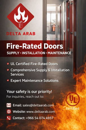 Dammam, Technical, UL Listed, Fire Rated Door, Supply, Installation And Maintenance Services In Dammam.