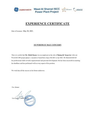 Riyadh, Job Seekers, Piping QC Inspector