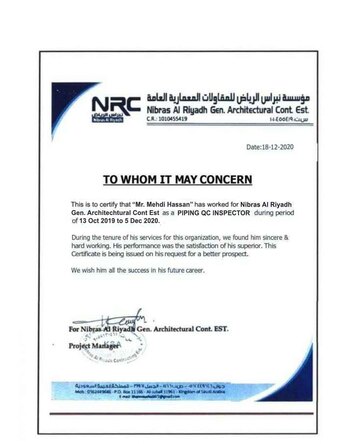 Riyadh, Job Seekers, Piping QC Inspector