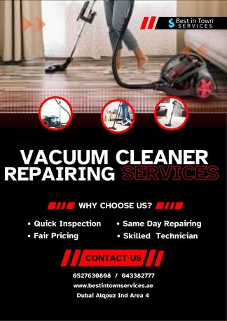 Dubai, Appliance Repair, VACUUM CLEANER REPAIRING SERVICE DUBAI