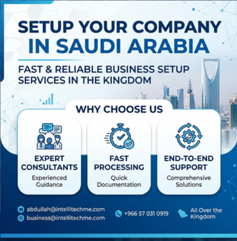 Riyadh, Business, MISA-Approved Company Formation & Business Setup In Saudi Arabia