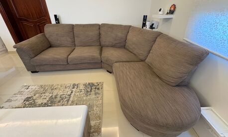 Al Narjis, Furniture, SAR 1500,  Furniture For Sale- In A Very Good Condition, Corner With A 3 Seater Couch