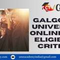Galgotias University Online MBA  Eligiblity Criteria