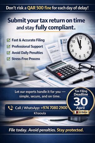 Doha, Business, Avoid QAR 500 Daily Fines | Audit & Tax Services In Qatar