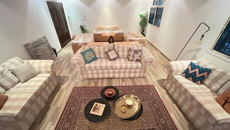 Al Rehab, Furniture, SAR 1100,  IKEA Sofa Set (2+3+2) &ndash; Like New With Custom Covers