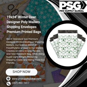 New York, Materials, USD 5,  19x24 Poly Mailers &ndash; Durable Shipping Bags By Pro Supply Global