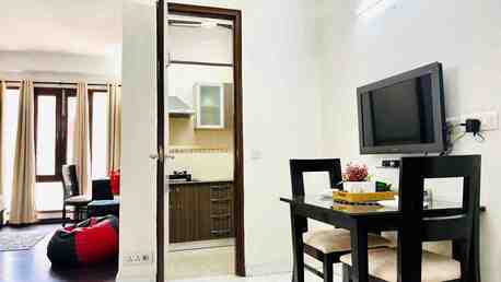 New Delhi, Apts/Flats Wanted, INR 5528/day,  Furnished,  Studio,  450 Sq. Feet,  BluO Classic Studio In Green Park