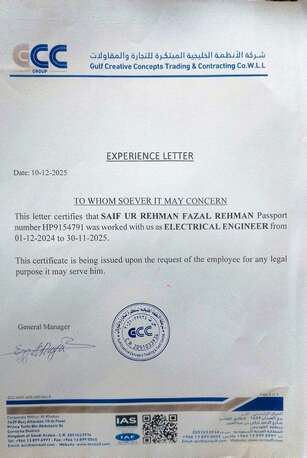 Khobar, Job Seekers, Electrical Engineer