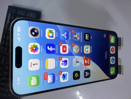 Khobar, Mobile Phones, SAR 2850,  IPHONE 15 PRO MAX 256GB SILVER TITANIUM